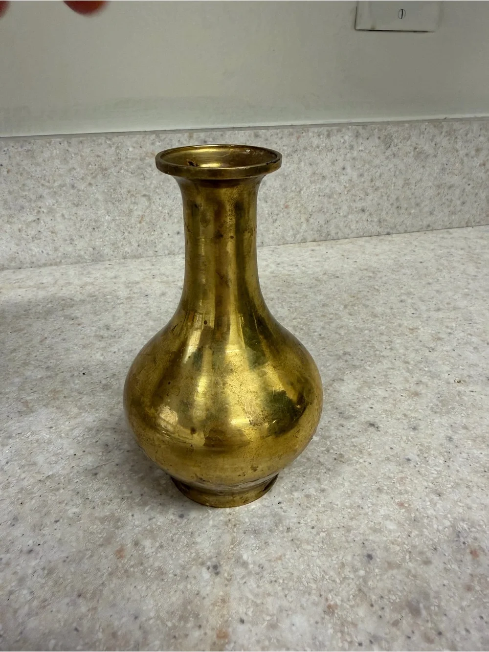 Brass Bulb Vase - Gold Decorative Accent